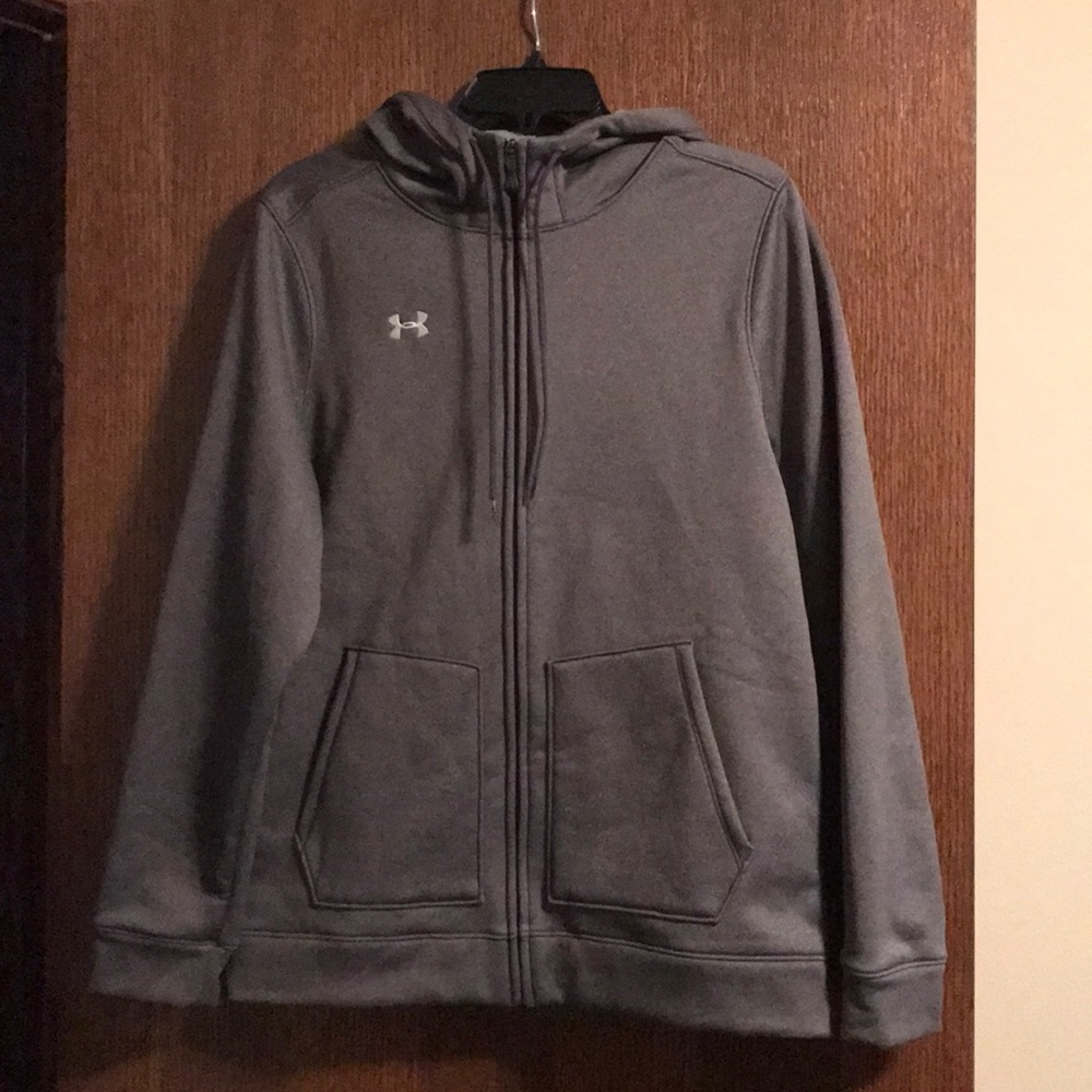 UnderArmour zip jacket gray.  Size medium.